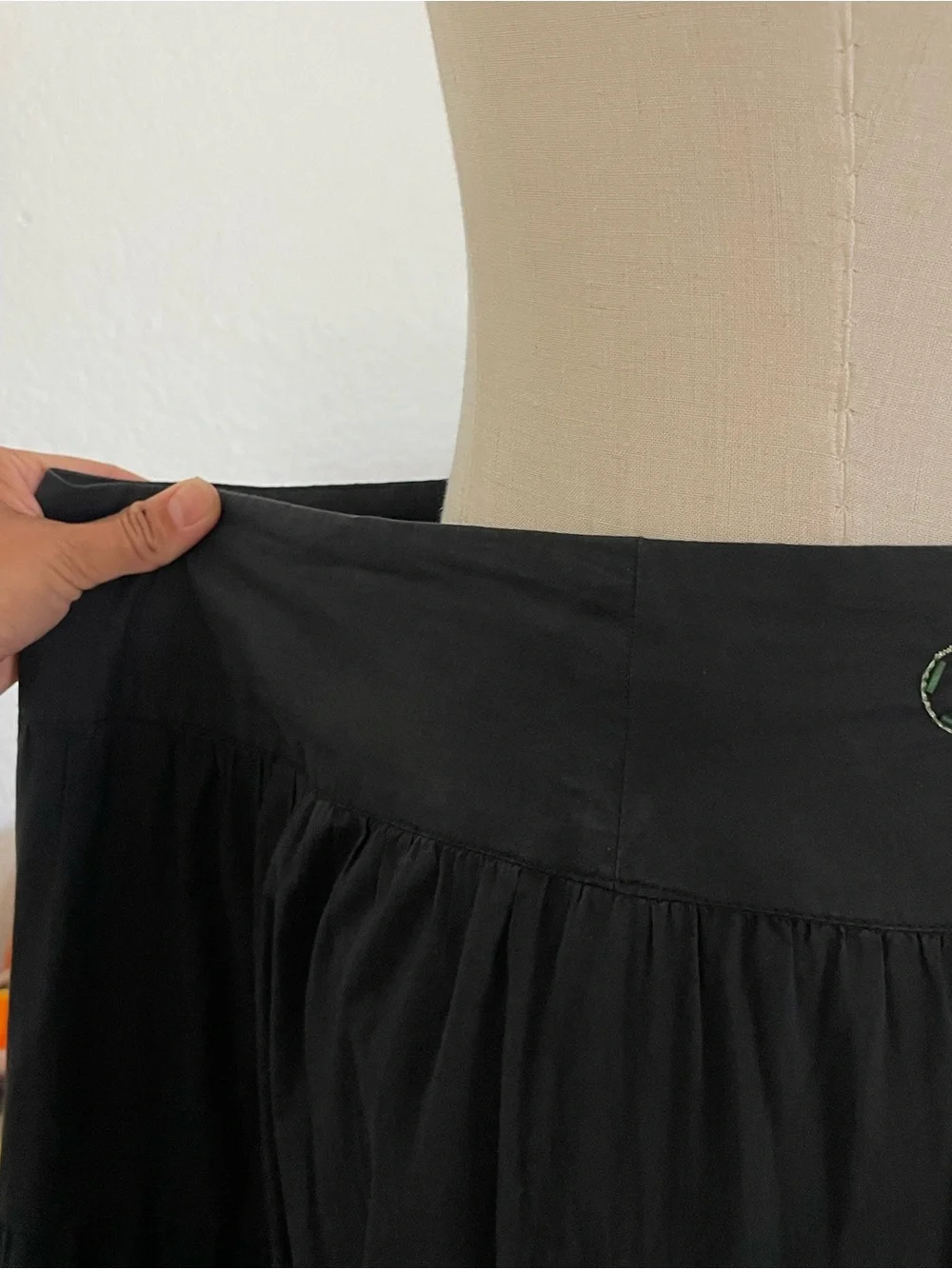 Bizz Boho Witchy Peasant Floral Embroidered Sequined Skirt